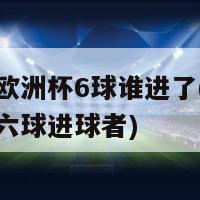 意大利欧洲杯6球谁进了(意大利欧洲杯六球进球者)