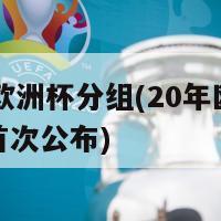 20年欧洲杯分组(20年欧洲杯分组首次公布)