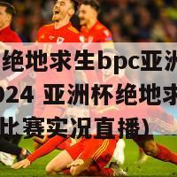 2024绝地求生bpc亚洲杯直播(2024 亚洲杯绝地求生 BPC 比赛实况直播)